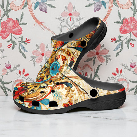 Classic Clogs Floral Paisley Ornament