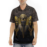 Men's Polo Shirt Egyptian Pharaoh Masks