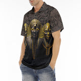 Men's Polo Shirt Egyptian Pharaoh Masks