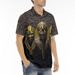 Men's Polo Shirt Egyptian Pharaoh Masks