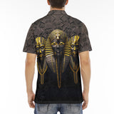 Men's Polo Shirt Egyptian Pharaoh Masks