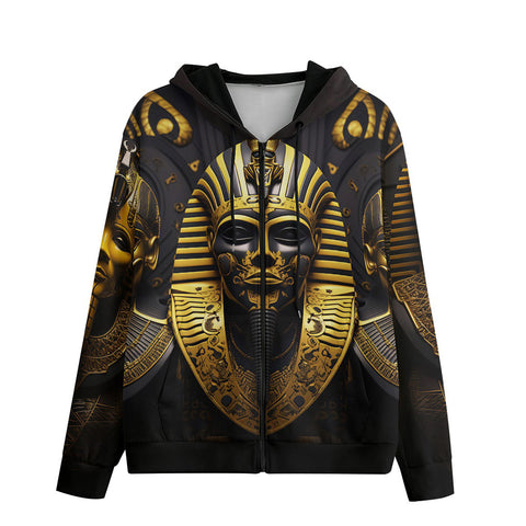 Men's Zip Up Hoodie Egyptian Pharaoh Masks