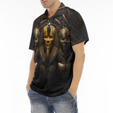 Men's Polo Shirt Egyptian Pharaoh Masks