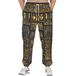 Men's Sweatpants Golden Egyptian Ornaments