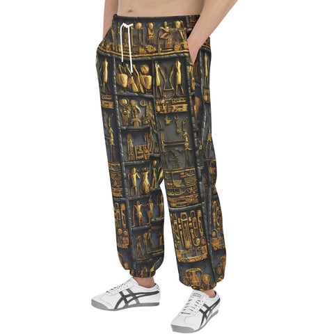 Men's Sweatpants Golden Egyptian Ornaments