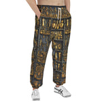 Men's Sweatpants Golden Egyptian Ornaments