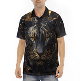 Men's Polo Shirt Golden Splash Tiger