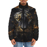 Down-Padded Puffer Jacket Golden Splash Tiger
