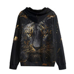 Men's Zip Up Hoodie Golden Splash Tiger