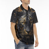 Men's Polo Shirt Golden Splash Tiger