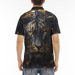 Men's Polo Shirt Golden Splash Tiger