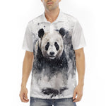 Men's Polo Shirt Watercolor Panda