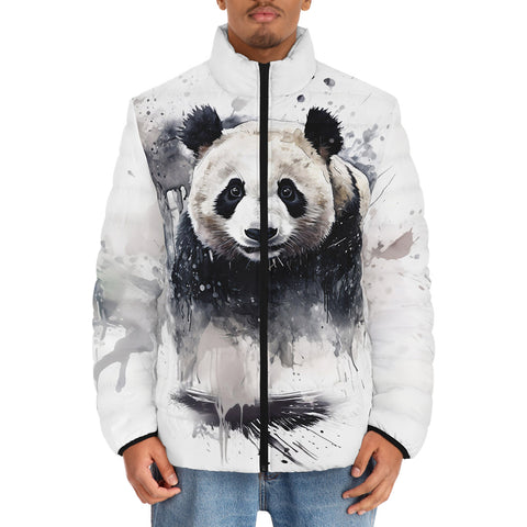 Down-Padded Puffer Jacket Watercolor Panda
