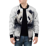 Bomber Jacket Watercolor Panda