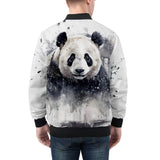 Bomber Jacket Watercolor Panda