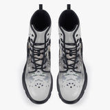 Casual Leather Chunky Boots Watercolor Panda
