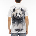 Men's Polo Shirt Watercolor Panda