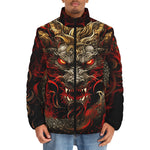 Down-Padded Puffer Jacket Fantasy Chinese Dragon