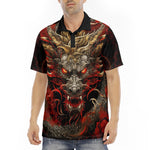 Men's Polo Shirt Fantasy Chinese Dragon