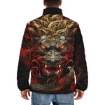 Down-Padded Puffer Jacket Fantasy Chinese Dragon