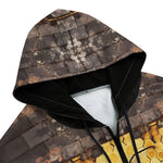 Men's Zip Up Hoodie Honey Bee Wall Art