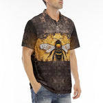 Men's Polo Shirt Honey Bee Wall Art