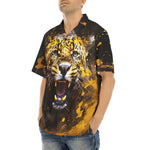 Hawaiian Shirt Jaguar Roar Paint Splash