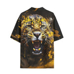 Hawaiian Shirt Jaguar Roar Paint Splash