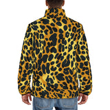Down-Padded Puffer Jacket Golden Leopard Texture