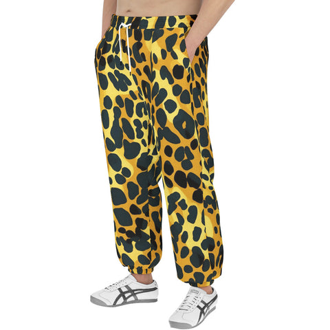 Men's Sweatpants Golden Leopard Texture