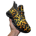 Sports Sneakers Golden Leopard Texture