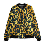 Bomber Jacket Golden Leopard Texture