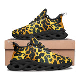 Sports Sneakers Golden Leopard Texture