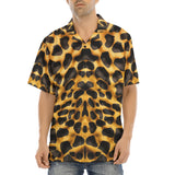 Hawaiian Shirt Golden Leopard Print