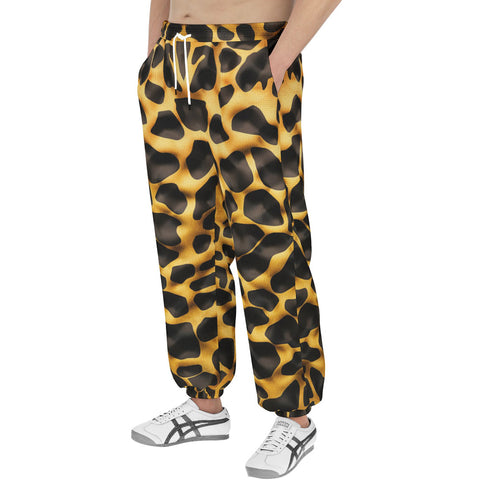 Men's Sweatpants Golden Leopard Print
