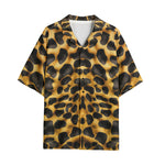 Hawaiian Shirt Golden Leopard Print