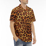 Men's Polo Shirt Leopard Pattern