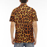 Men's Polo Shirt Leopard Pattern