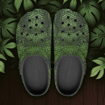 Classic Clogs Green Alligator Texture Print