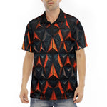 Men's Polo Shirt Red Triangles