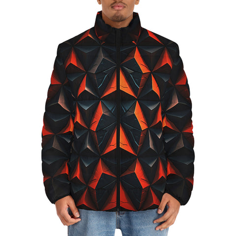 Down-Padded Puffer Jacket Red Triangles