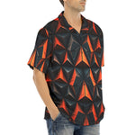 Hawaiian Shirt Red Triangles