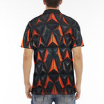 Men's Polo Shirt Red Triangles