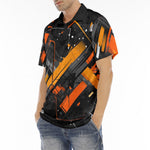 Men's Polo Shirt Paint Splash Abstraction