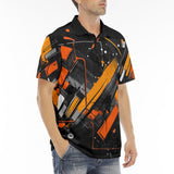 Men's Polo Shirt Paint Splash Abstraction