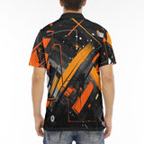 Men's Polo Shirt Paint Splash Abstraction