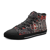 High-Top Canvas Shoes Gothic Futurism Artwork