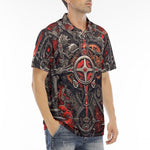 Men's Polo Shirt Gothic Futurism Artwork