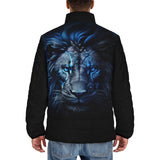 Down-Padded Puffer Jacket Glowing Blue Lion