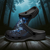 Classic Clogs Glowing Blue Lion